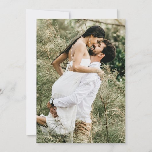 Save The Date Minimal One Photo Modern QR code wedding website (Dos)