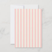 Save The Date Minimal Rayures Peche Lemons Baby Shower Mariage (Dos)