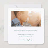 Save The Date minimal sage green Insta Film Photo Wedding  (Dos)