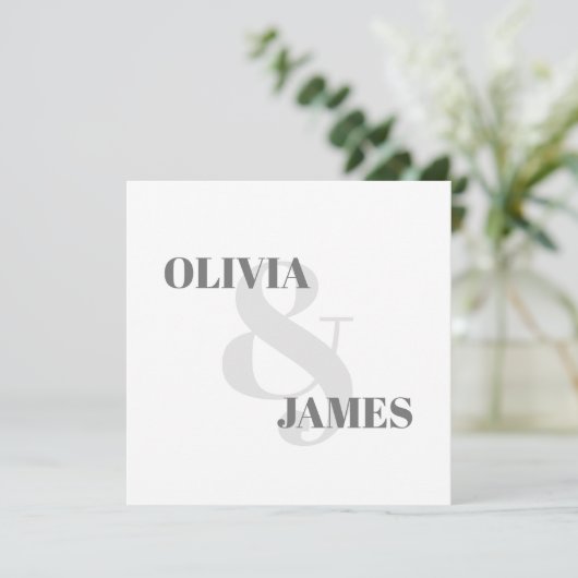 Save The Date Minimal simple de typographie de l'amphithéâtre Ma (Debout devant)