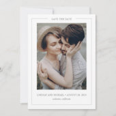 Save The Date Minimal simple élégant moderne Enregistrer la phot (Devant)