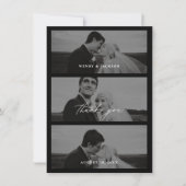 Save The Date Minimal Wedding Thank You Photo Stack Card  (Devant)