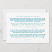 Save The Date Minimalist Aquamarine Stylish & Fun Wedding Photo  (Dos)