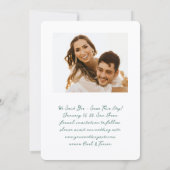 Save The Date Minimalist Green Insta Photo Film Simple Wedding (Dos)