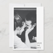 Save The Date Minimalist Modern 2 Photo Wedding (Devant)