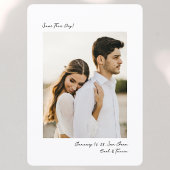 Save The Date Minimalist Modern Insta Photo Film Simple Wedding