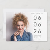 Save The Date Minimalist Photo Overlay Graduation (Devant)