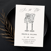 Save The Date Minimalist wedding