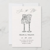 Save The Date Minimalist wedding  (Devant)