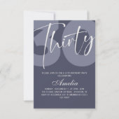 Save The Date MINIMALISTE 30e Anniversaire  (Devant)