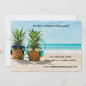 Save The Date Minimaliste chic, plage tropicale (Dos)