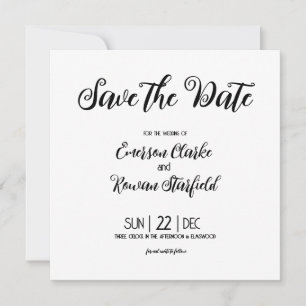 Save The Date Minimaliste Élégant personnalisable avec photo de