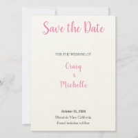 Minimaliste mariage classique rose