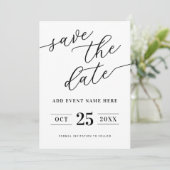 Save The Date Minimaliste Moderne (Debout devant)