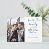 Save The Date ✨ minimaliste moderne 💍 Mariage simple élégant (Debout devant)