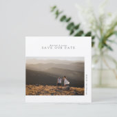 Save The Date Minimaliste moderne rustique | Date Mariage (Debout devant)