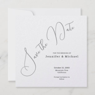 Save The Date Minimaliste Moderne Simple Élégant