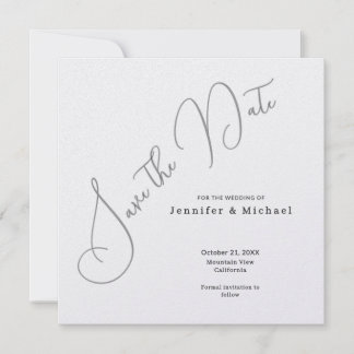 Save The Date Minimaliste Moderne Simple Élégant