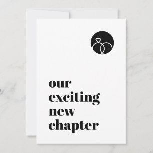 Save The Date Minimaliste Notre Nouveau Chapitre Gras De Police