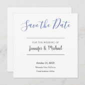 Save The Date Minimaliste professionnel mariage (Devant / Derrière)