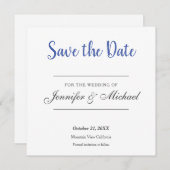 Save The Date Minimaliste professionnel mariage (Devant / Derrière)