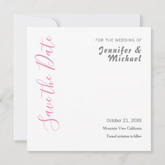 Save The Date Minimaliste professionnel mariage moderne