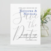 Save The Date Minimaliste professionnel mariage moderne (Debout devant)