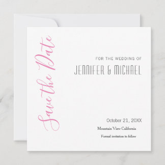 Save The Date Minimaliste professionnel mariage moderne