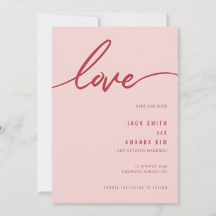 Save The Date Minimaliste Simple Script Wedding enregistrer la d