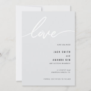 Save The Date Minimaliste Simple Script Wedding enregistrer la d