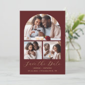 Save The Date minimum 3 photos Collage Arc Bourgogne Or (Debout devant)