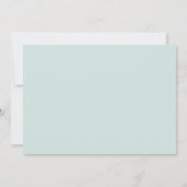 Save The Date Mint Heart Calendar Wedding Enregistrer la date (Dos)