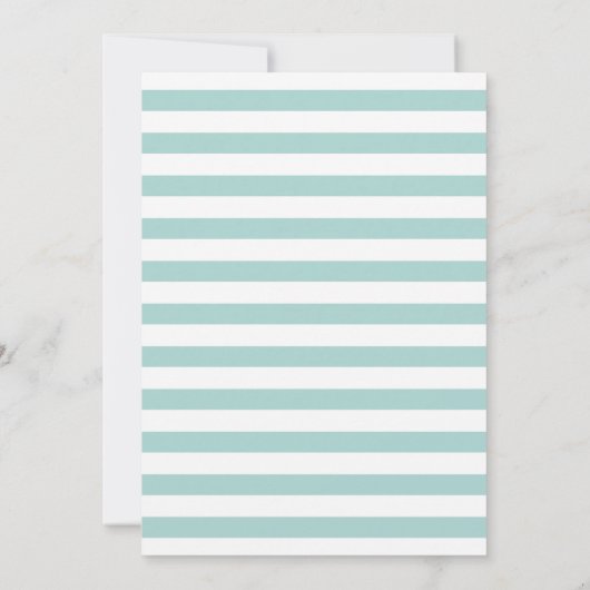 Save The Date Mint Starfish Wedding Enregistrer la date (Dos)