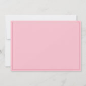 Save The Date Minuscule Magenta Rose Script Mariage Enregistrer  (Dos)