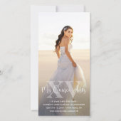 Save The Date Mis XV Moderne Quinceañera 3 Photo 15e anniversair (Devant)