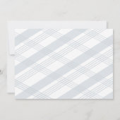 Save The Date Mise à jour du Mariage Grey Blue Post Enregistrer  (Dos)