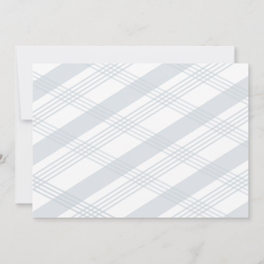 Save The Date Mise à jour du Mariage Grey Blue Post Enregistrer  (Dos)