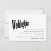 Save The Date Mise à jour Mariage moderne - Reportée (Devant)