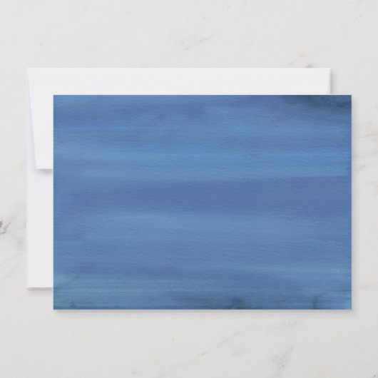 Save The Date Misty Reflections | Classic Blue Swan Lake Mariage (Dos)