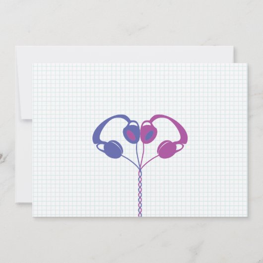 Save The Date Mixtape Rétro Indépendant Violet / Bleu Sauvegarde (Dos)