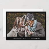 Save The Date "Mme & Mme" Photo Enregistrer la date (Devant / Derrière)