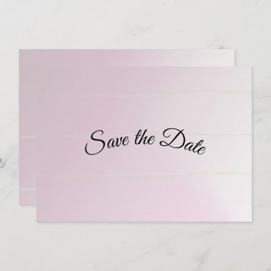 Save The Date Mocha Ombre Enregistrer La Date (Devant / Derrière)