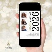 Save The Date Modern 3 photo Bold 2026 Graduation Party