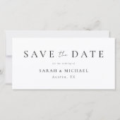 Save The Date Modern 3 Photo Collage Mariage (Dos)