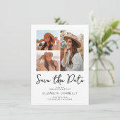 Save The Date Modern 3 Photo Graduation (Debout devant)