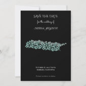 Save The Date Modern Abstract Art – White Line Circle Design (Devant)