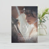 Save The Date Modern Aesthetic photo wedding (Debout devant)