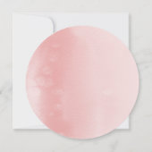 SAVE THE DATE modern boho blush roze waterverf Kaart (Achterkant)