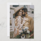 Save The Date Modern Bold Enregistrer La Date Typographie Mariag (Devant)