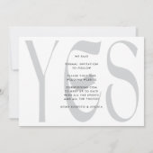 Save The Date Modern Bold Retro Open Bar FullBleed Photo Wedding (Dos)